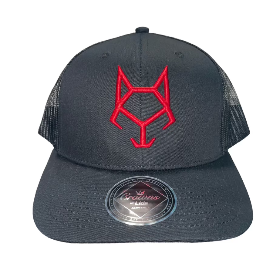 Black with Red Icon - Snapback