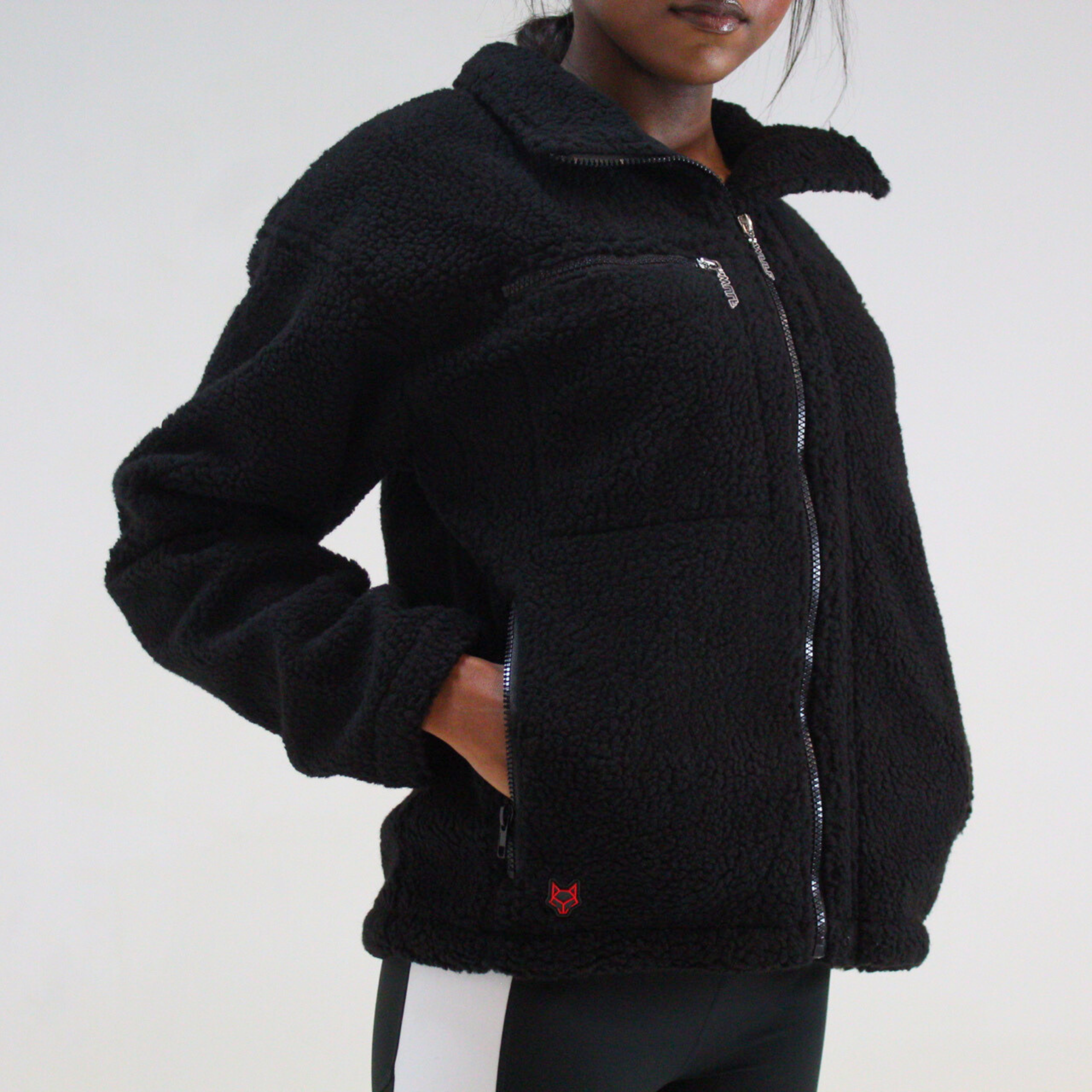 Women’s Jacket Black Sherpa