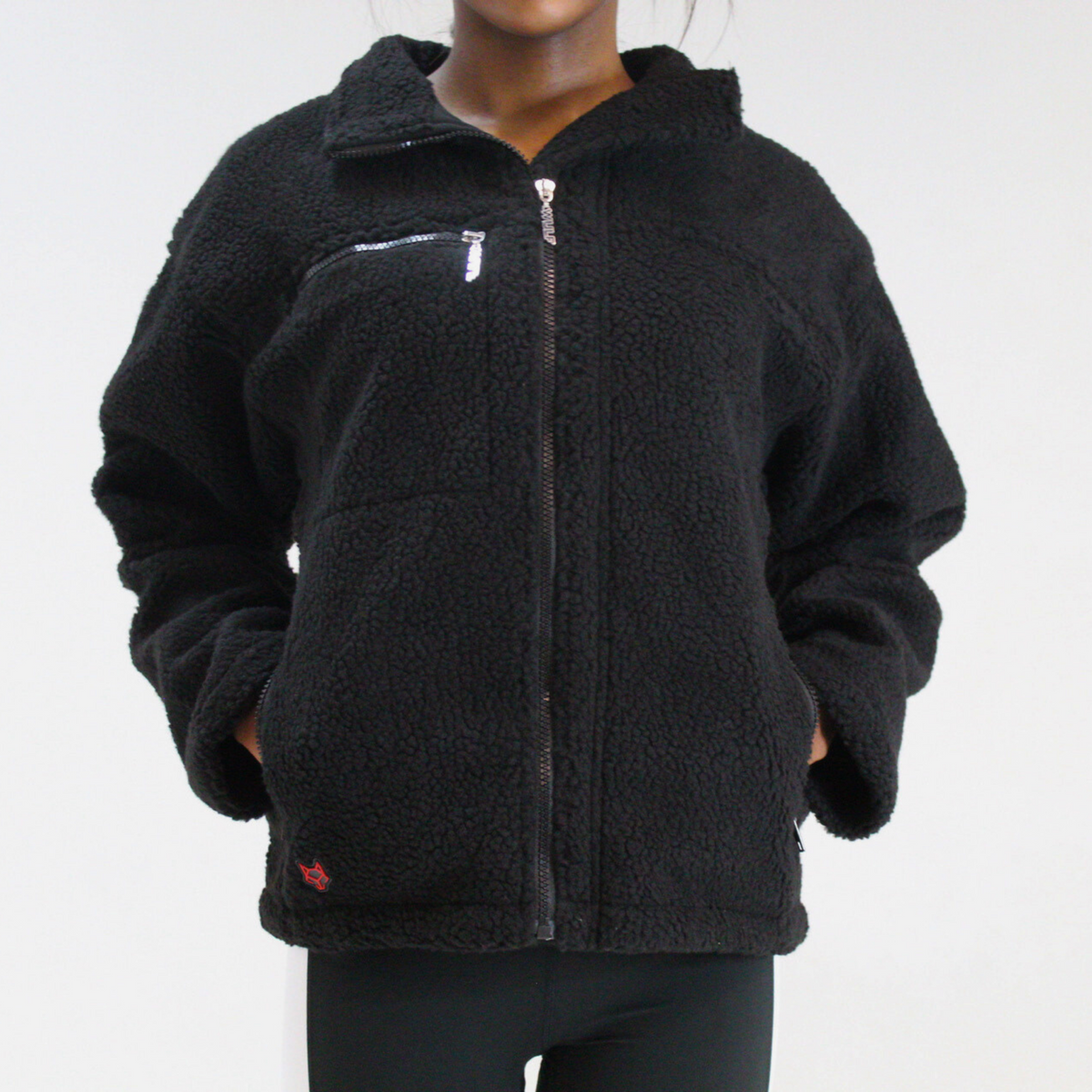 Women’s Jacket Black Sherpa