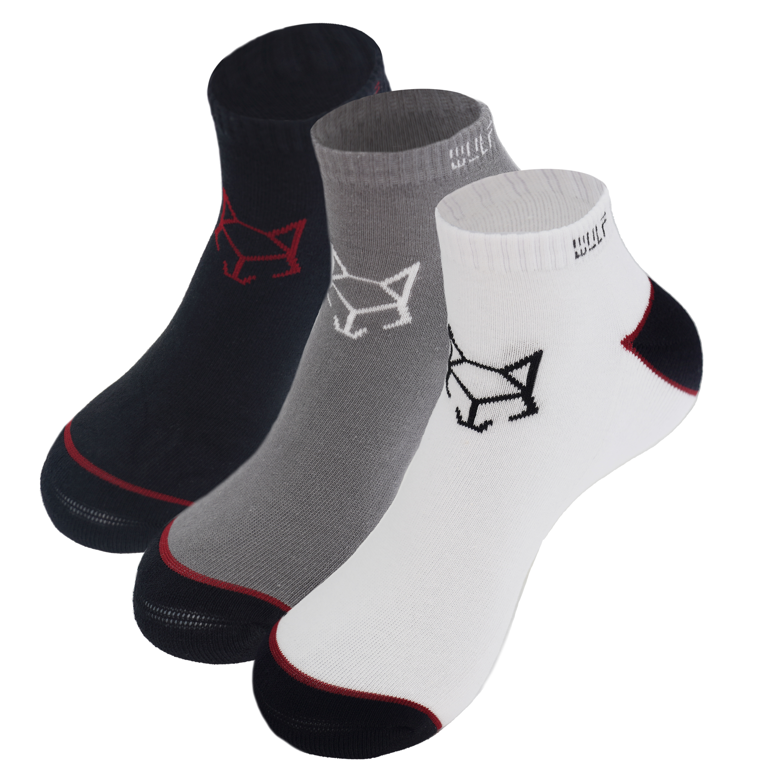 Classic Men s Ankle Socks Multi Color WULF Pack of 3