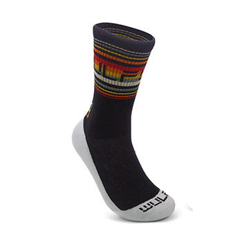 Introducing our sensational Women's Wulf-Wear Crew Socks, where business meets party in the most stylish way possible. These high-end athletic clothes for women feature a vibrant, multicolored cuff that instantly elevates your sock game with minimal effort. Make a statement with every step you take.