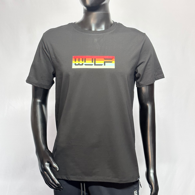 Men's T-Shirt Black with Vintage Logo