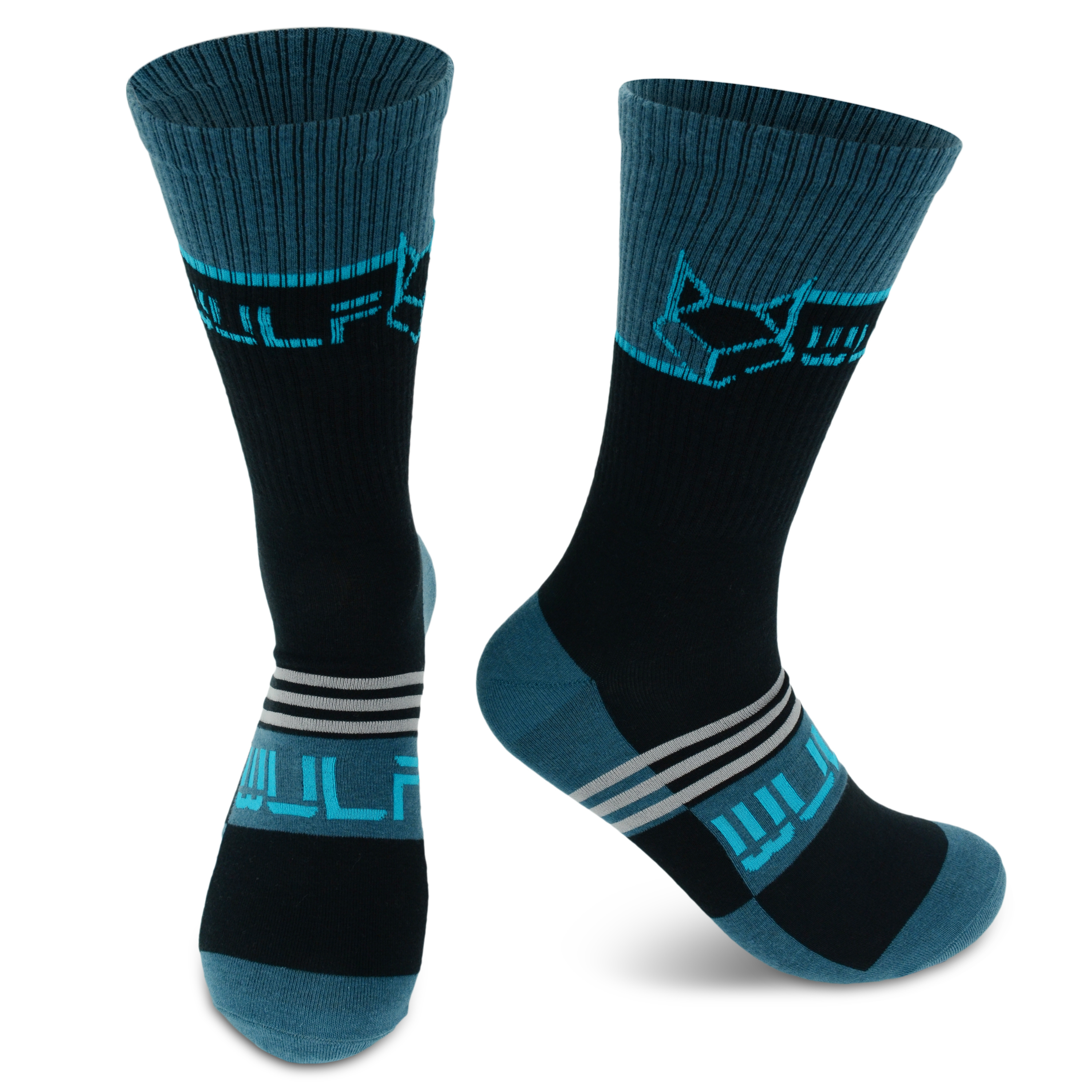 Versatility meets style with our exceptional Wulf-Wear Crew Socks. Whether you're heading to the track or the gym, these socks are designed to complement your athletic clothes and accompany you through any activity. 