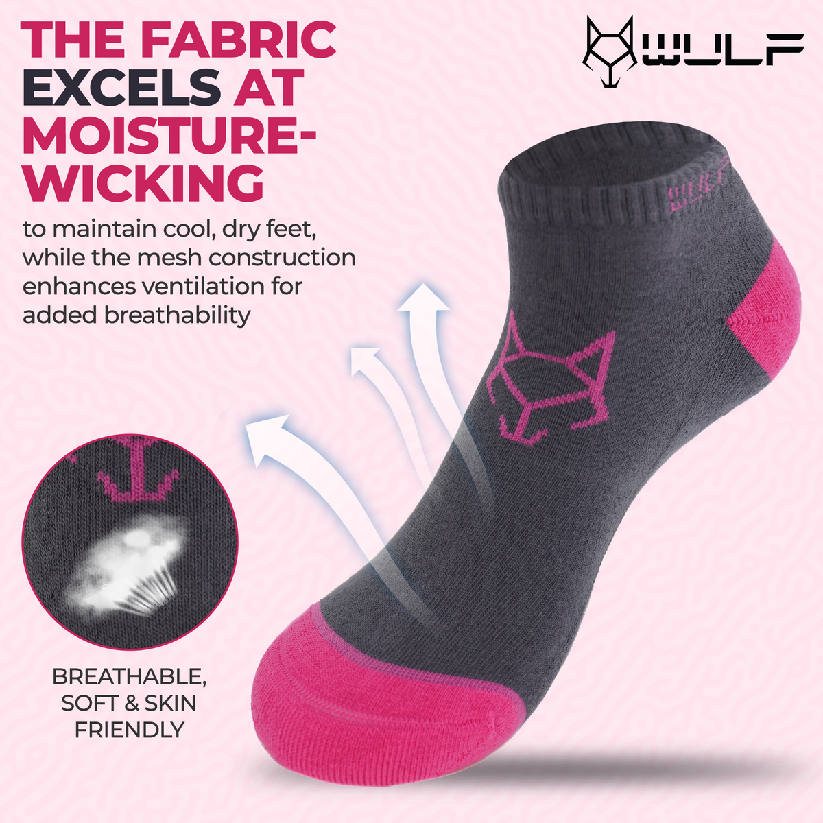 Classic Women's Ankle Socks - Multi Color pack of 4