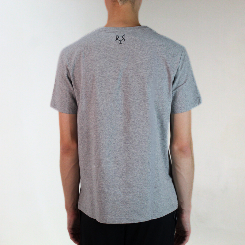 Men's T-Shirt Gray with Black & White Logo