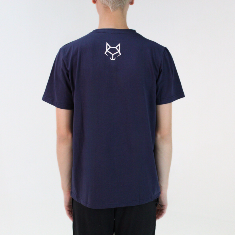 Men’s T-Shirt Navy Blue with White Logo