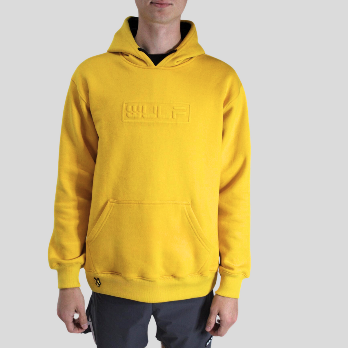 Men’s Kangaroo Pocket Hoodie Yellow