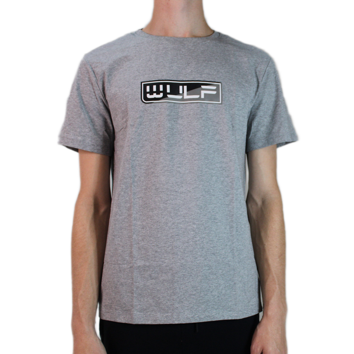Men's T-Shirt Gray with Black & White Logo