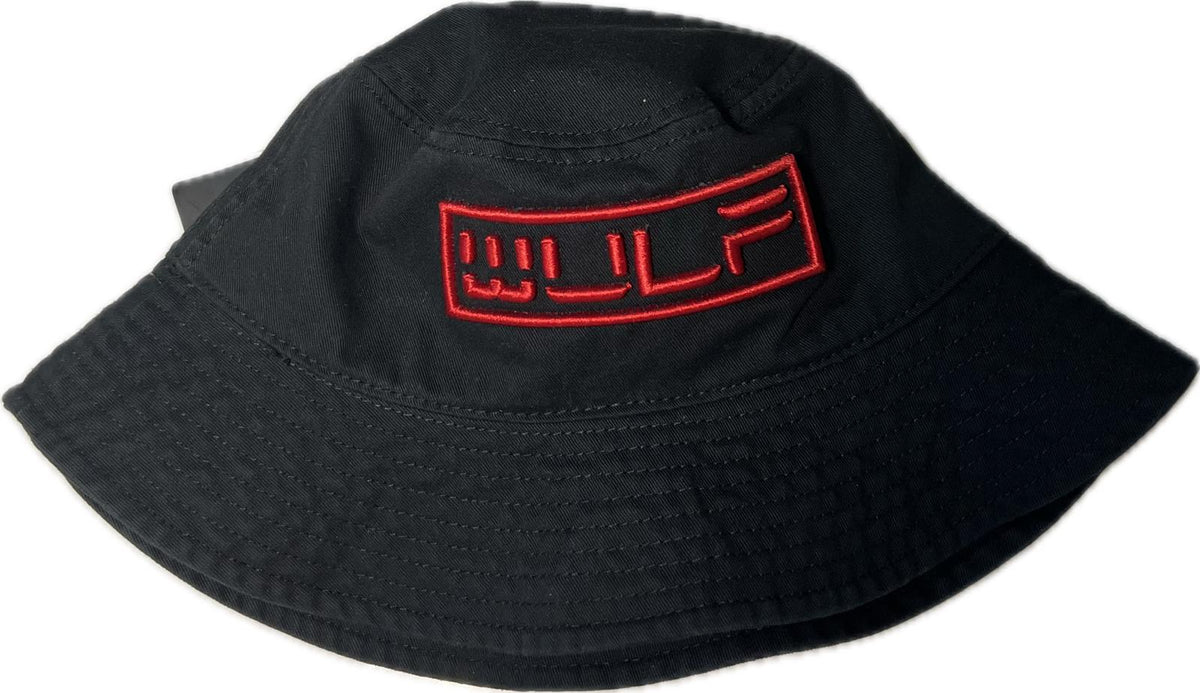 Black & Red Bucket Hat